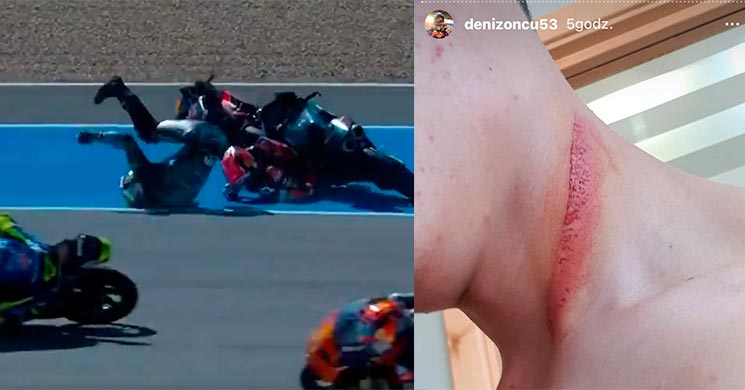 Kecelakaan Tikungan Akhir Moto3 Jerez, Oncu Beruntung Leher Tak Putus