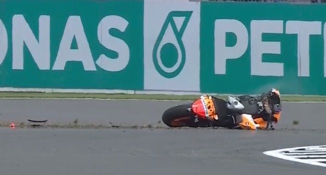 FP1 MotoGP Inggris: Red Flag! Marquez Kecelakaan, Motor Hancur