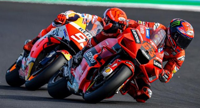 Marquez Akui Menang Beruntung Karena Bagnaia Jatuh