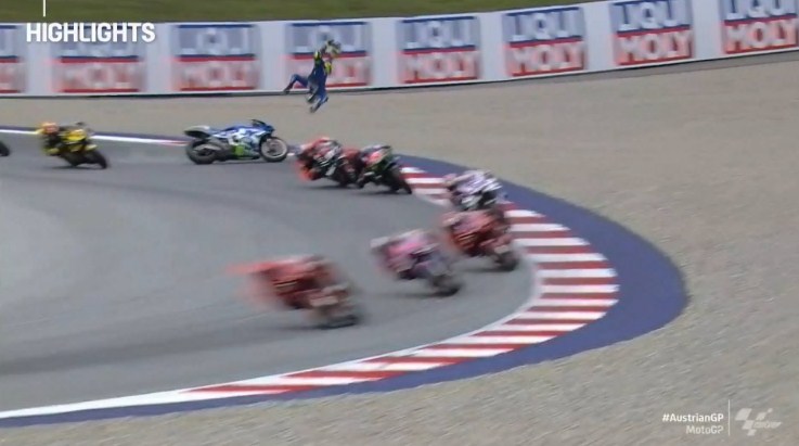 Kecelakaan MotoGP Austria, Mir Cedera Patah Pergelangan Kaki