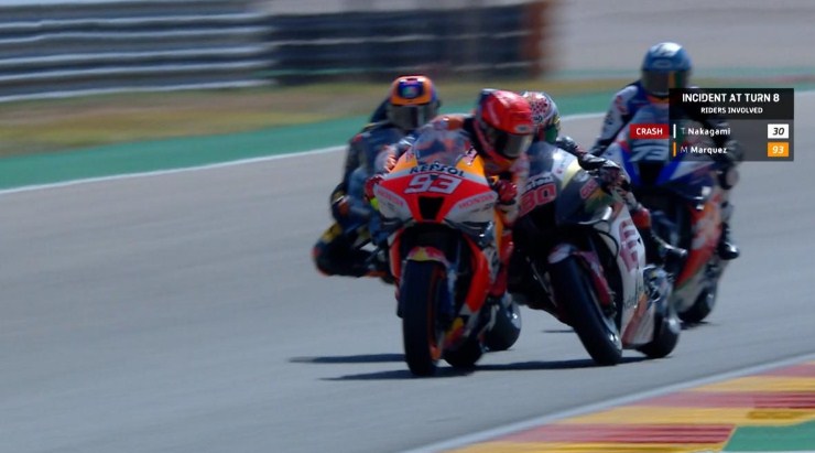 MotoGP Aragon: Marquez Jelaskan Insiden Saling Tabrak vs Nakagami