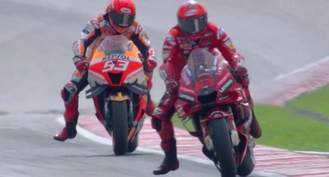 MotoGP Malaysia: Marquez dan Bos Ducati Ribut-ribut Gegara Buntuti Bagnaia