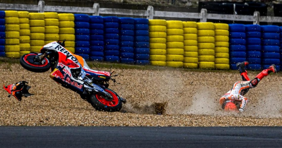 MotoGP Prancis: Baru Sekali Pakai, Marquez Sudah Hancurkan Sasis Kalex