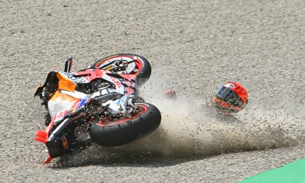 MotoGP Italia: Marquez Jelaskan Penyebab Tiba-tiba Jatuh di Mugello