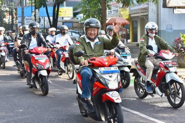 menteri esdm konvoi motor listrik