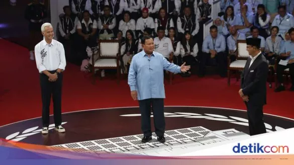 momen saling menanggapi 3 paslon capres di debat perdana 4 169