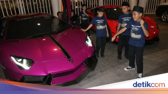 potret bahagianya anak yatim diajak isc naik supercar 4 169