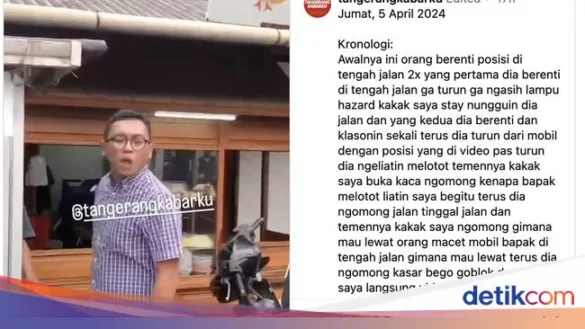 pengemudi hr v parkir di tengah jalan diperingatkan malah ngeludah 169