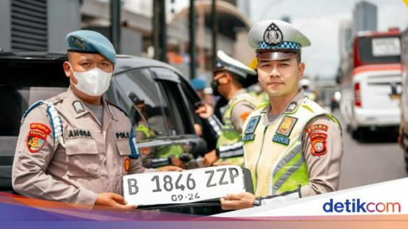 penertiban terhadap pengguna pelat nomor rahasia palsu 169